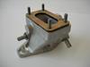 Light alloy one-piece inlet manifold with water passages for mounting twin-choke vertical WEBER 36DCD7 carburettor.